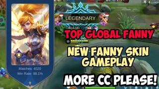 TOP GLOBAL FANNY NEW SKIN GAMEPLAY | MORE CC PLEASE | MRDOPE