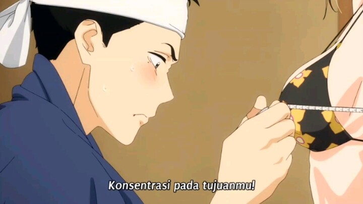 Cuma ngukur badan aja kok, buat bikin baju🫣