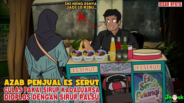 AZAB PENJUAL ES SERUT CURANG PAKAI SIRUP KADALUARSA DIOPLOS DENGAN SIRUP PAL