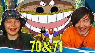 GIANTS ON LITTLE GARDEN! 👒 One Piece Ep 70 & 71 REACTION & REVIEW