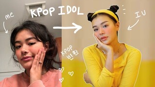 transforming myself into KPOP IDOLS✨ (IU, HyunA, BlackPink Jennie) ft. O-LENS