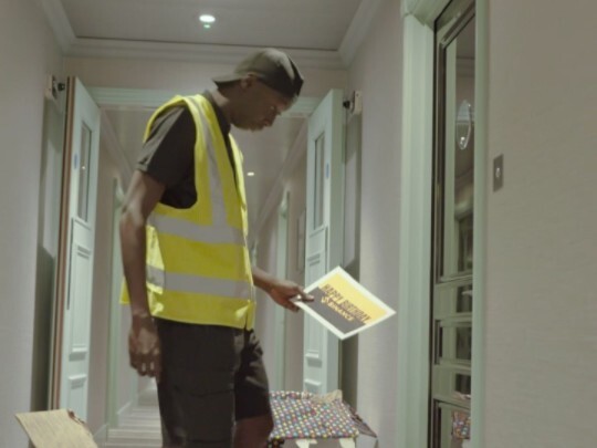 Abstract Delivery Person