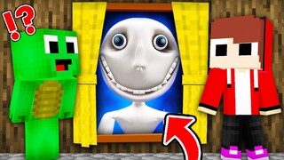 Baby Mikey & JJ Escape From Giant Man in The Window in Minecraft ?  (Maizen Mizen Mazien)