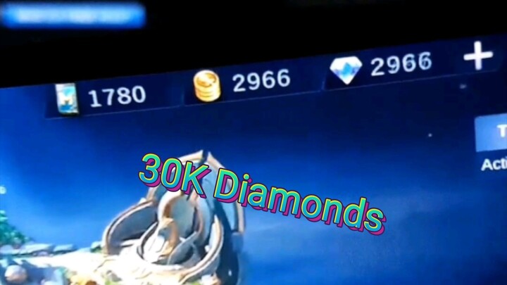 Redeem 30 K Diamonds in Mobile Legends | แลก 30K Diamonds ใน Mobile Legends
