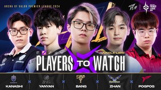 APL 2024 Player To Watch Jungle - Garena AOV (Arena of Valor)