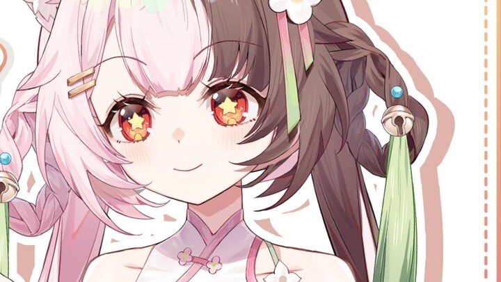 [Live2d model display] Delicious cheongsam tricolor cup kitten!