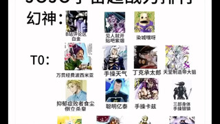 没绷住，JOJO吧一张顶级战力排行图
