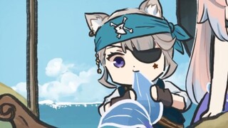【心脏弱真君11.02- 竖版】心海“你们又来”琳妮特&绮良良“嗯...猫猫爱吃鱼”