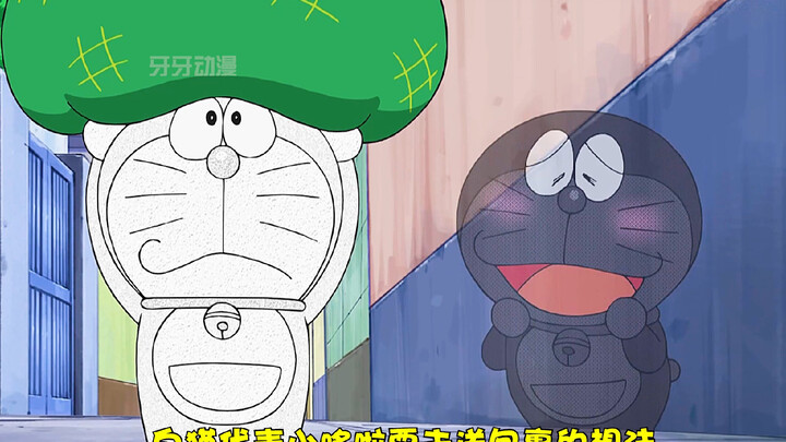 Doraemon: Black and white clones represent willpower
