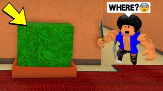 I Hid AS A BUSH and TOXIC TEAMERS GOT MAD in Roblox Murder Mystery 2!