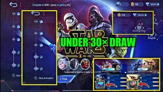 How To Get Star Wars Skin Under 30× Draws || Star Wars Skins With Free Star War Tickets || MLBB
