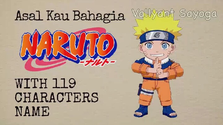 Asal Kau Bahagia With Naruto Characters Name