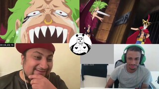 Bartolomeo meets Luffy reaction mashup - one piece