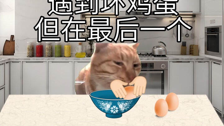 当你遇到坏鸡蛋，但在最后一个