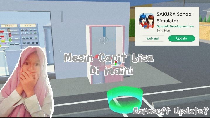 Sakura school simulator Updated 😱+tutorial Mesin Capit bisa di mainin