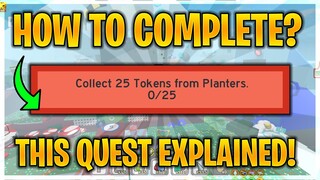 How to Complete TOKENS from PLANTERS Quest in Bee Swarm | Bee Swarm Simulator