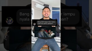 Lebih bagus tidur LAMPU NYALA atau GELAP? Kalo kamu yang mana? #shorts