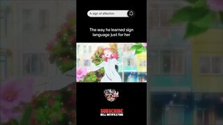 A sign of affection  #anime #animeedit #animegirl #animeboy #romantic #shorts #shortsvideo
