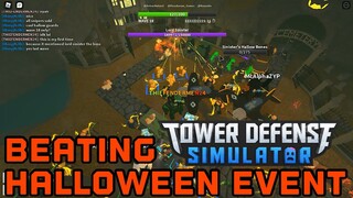 Beating Halloween Event 2020 | Tower Defense Simulator | ROBLOX