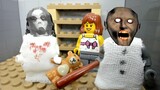 GRANNY LEGO THE HORROR GAME ANIMATION  Scary Granny, Slendrina and Teddy