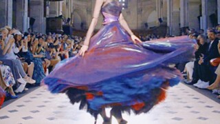 It doesn't look like a fashion show, but more like a witches' coven! The swirling skirts resemble bl