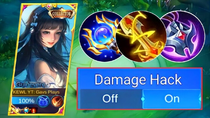 GUINEVERE HACK DAMAGE BUILD!! 100% BROKEN DAMAGE | MLBB