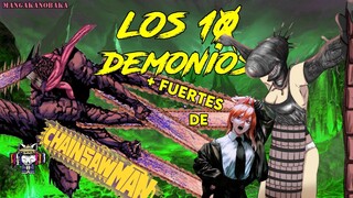 POCHITA y los 10 DEMONIOS mas FUERTES de CHAINSAW MAN💣