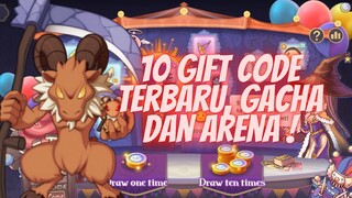 10 GIFT CODE BARU , GACHA WISHING MACHINE DAN BAPHOMET BANTAI ARENA - RAGNAROK ARENA