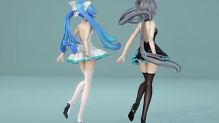 【MMD/恋爱循环】初音+洛天依，双倍快乐。