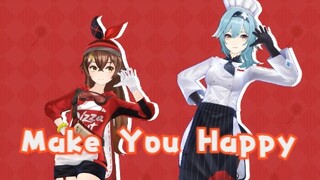 [Genshin Impact MMD]✦ Làm bạn hạnh phúc ✦Pizza Hut × Genshin Impact