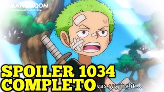 One Piece SPOILER 1034: COMPLETO, Uff Esto esta Suuuupeeer!!!