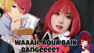 UNBOXING KADO DARI "AQUA HOSHINO" SAMBIL COSPLAY JADI "ARIMA KANA" ❤