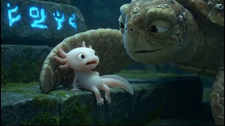 Baby Brave Ajolote  🍪✨ Cozy 3D Animation