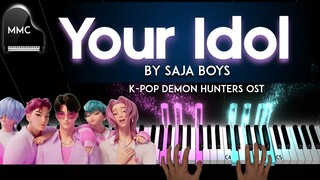 Your Idol by Saja Boys (KPOP Demon Hunters OST) piano cover + sheet music + lyrics