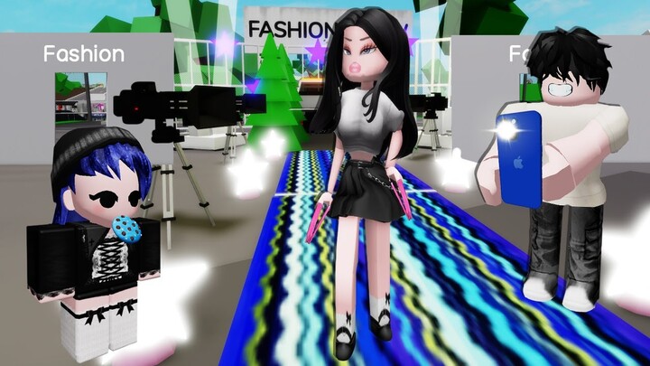 สร้างเวทีเดินแบบใน Brookhaven เพราะมีตัวละครมาใหม่! | Roblox 🏡 Fashion Show Brookhaven