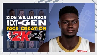 NBA 2K21 - HOW TO CREATE ZION WILLIAMSON FACE CREATION | BEST FACE CREATION