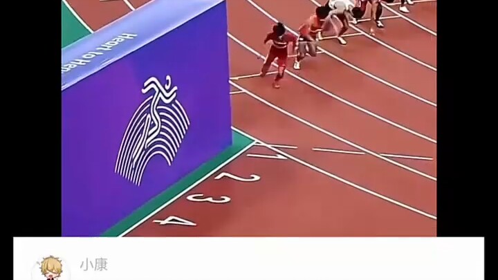 I’m really curious about his 100-meter time.
