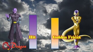 So sánh sức mạnh của Golden Frieza và sát thủ Hit