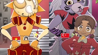 【Animasi FNAF】 Karakter dengan karakteristik nasional yang berbeda