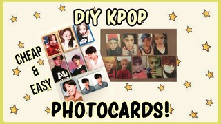 DIY: HOW TO MAKE KPOP PHOTOCARDS?! (Easy & Cheap) Philippines | Sean Gervacio