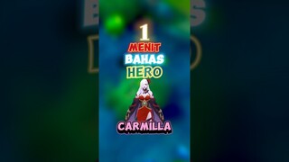 Satu menit bahas hero carmilla 🙌✍️ #contentcreatormlbb #wiamungtzy #makroplay #carmilla