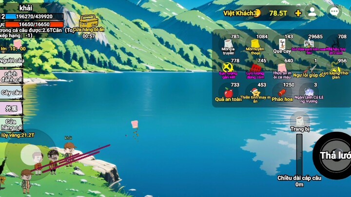 chơi câu cá vạn cân đê