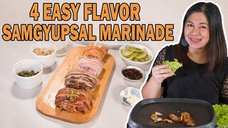 4 EASY FLAVOR SAMGYUPSAL MARINADE RECIPE  | Jenny’s Kitchen