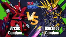 Gundam Battle, Arche Gundam VS Banshee Gundam - Gundam Supreme Battle