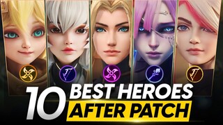 TOP 10 BEST HEROES TO SOLO RANK UP TO MYTHICAL GLORY AFTER PATCH 1.7.82
