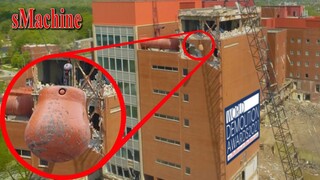 Old Building Gets Demolished By Crane Wrecking Ball Steel - Fastest Construction Demolition Skill
