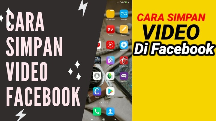 CARA SIMPAN VIDEO DI APLIKASI FACEBOOK KE GALERI HP