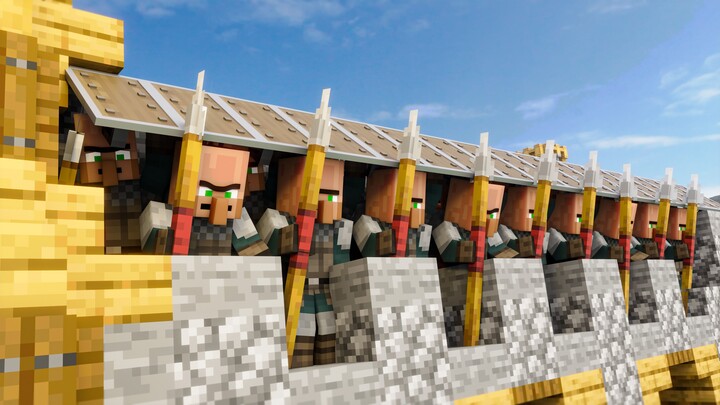 Villager Vs Pillager: A History - THE PILLAGER RAID! (Minecraft Animation)