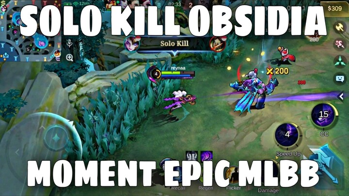 Solo Kill OBSIDIA di mobile legend