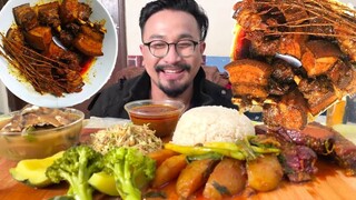 SPICY SMOKED PORK CURRY MUKBANG|SINGJU || Champhut||eating show ||SMOKED PORK CURRY EATING CHALLENGE